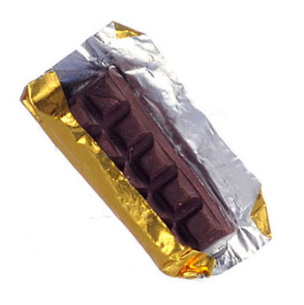 Dollhouse Miniature Candy Bar/Foil/Whole